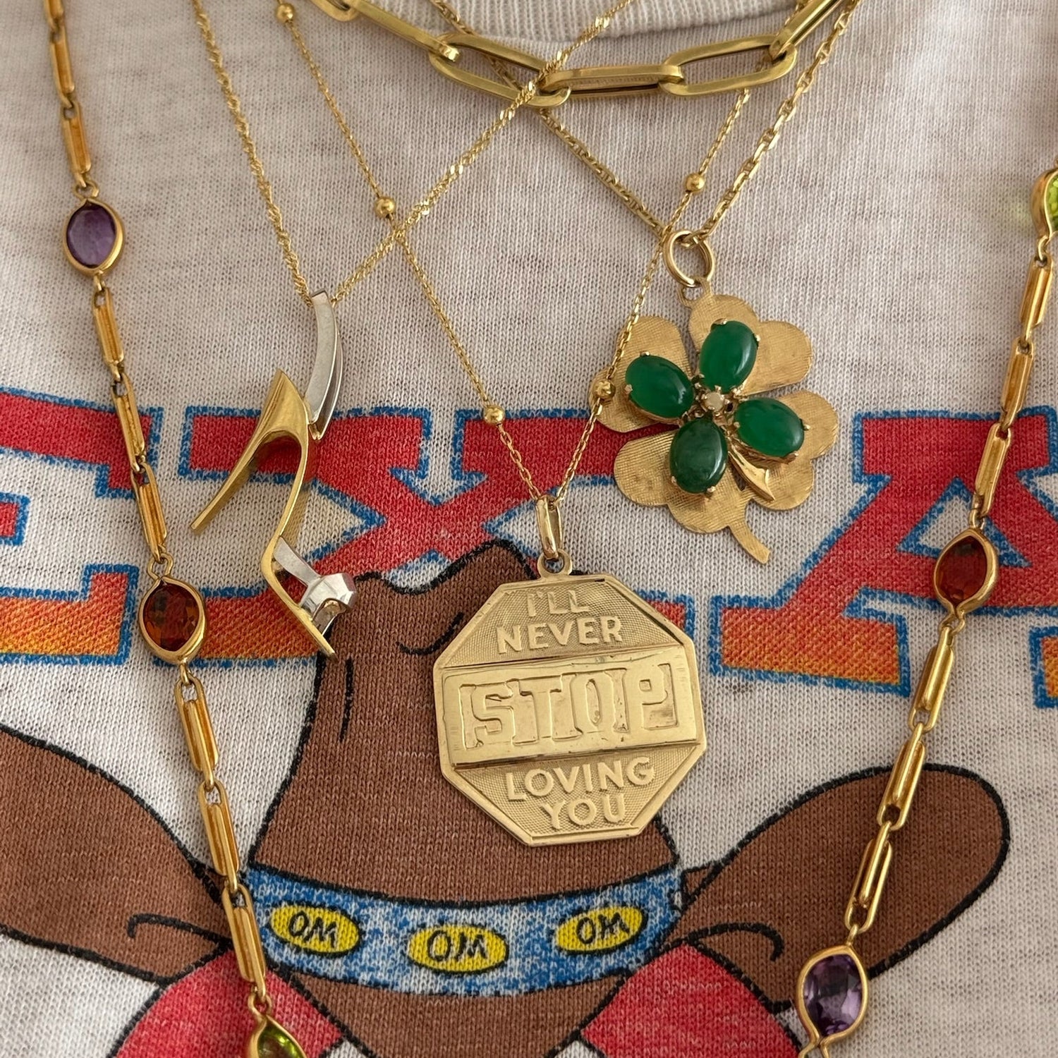 Lucky Four Leaf Clover Pendant
