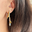 Modern Dangling Gemstone Earrings