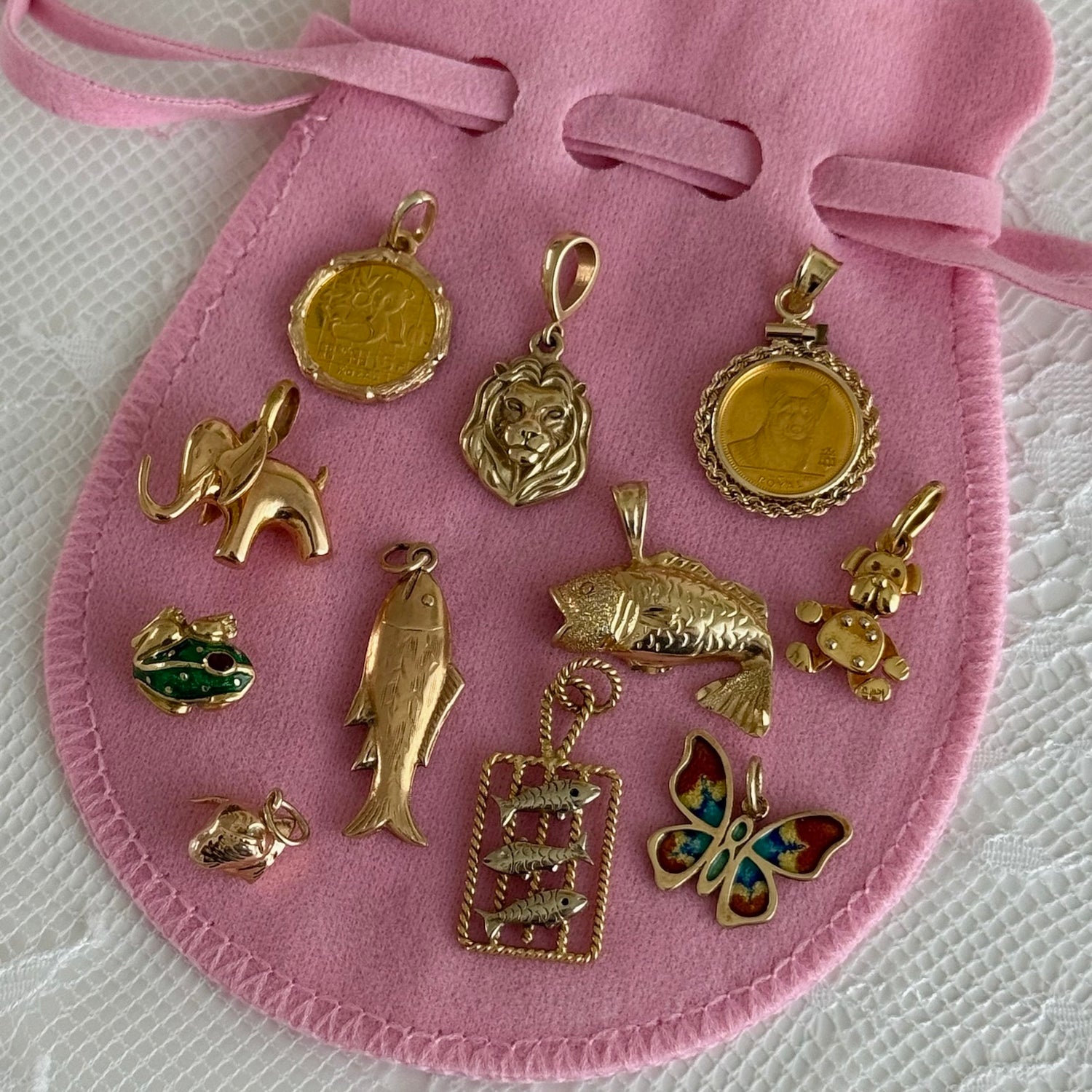 Enamel Frog Charm