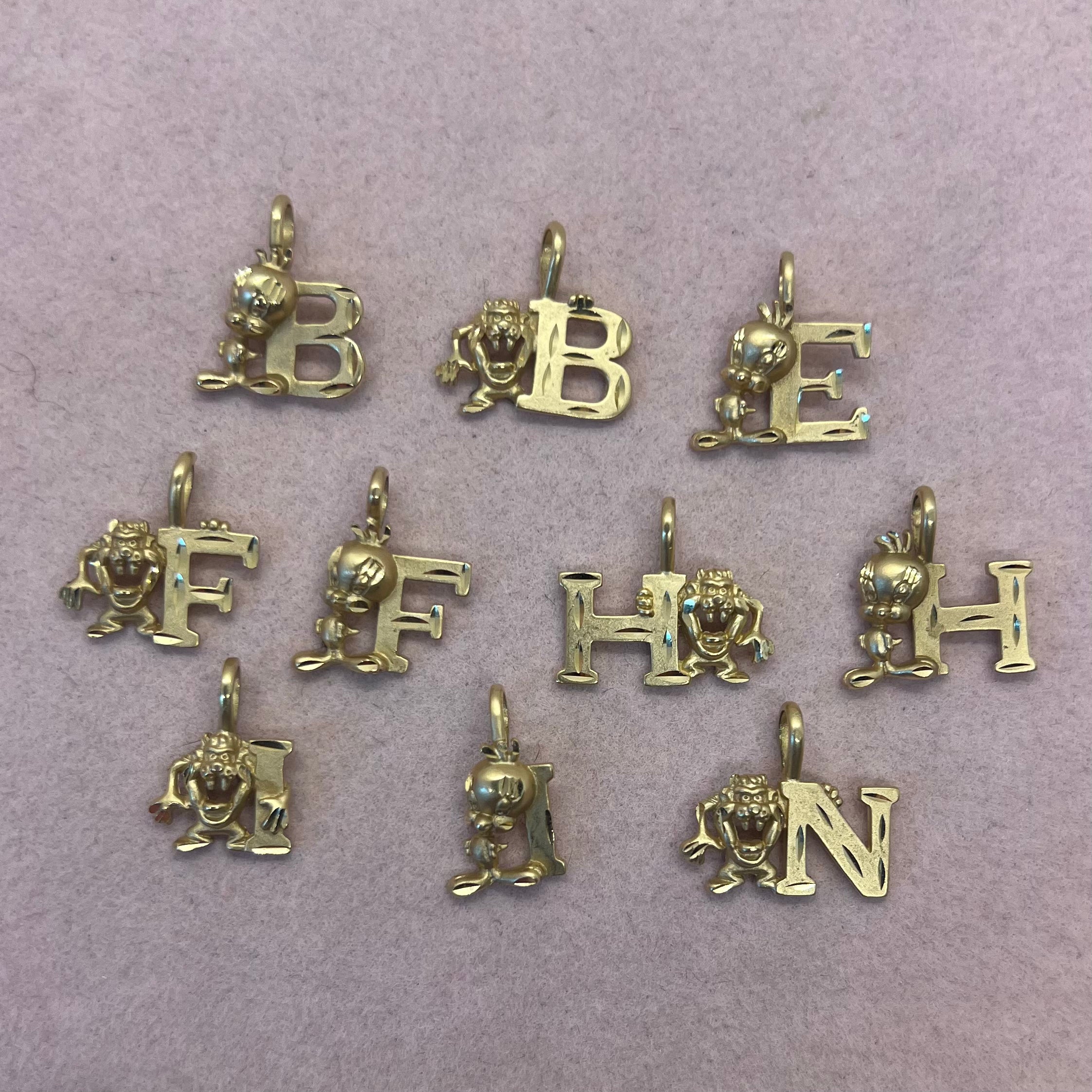 Tweety and Taz Initial Charms by Michael Anthony (1995)