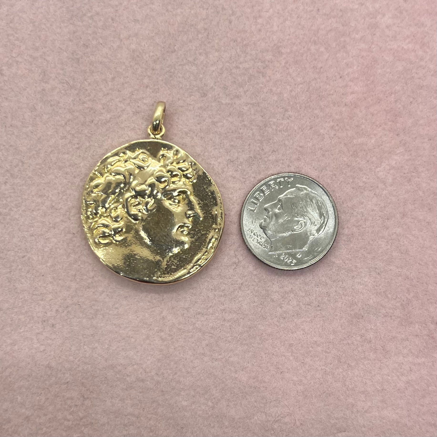 Ancient Style Double-Sided Greek Coin Medallion