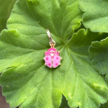 Pink Ladybug Charm