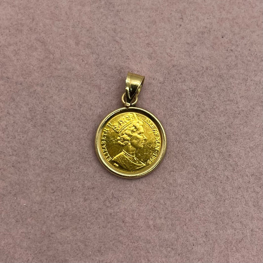 24k Cat Gold Coin with Simple Frame