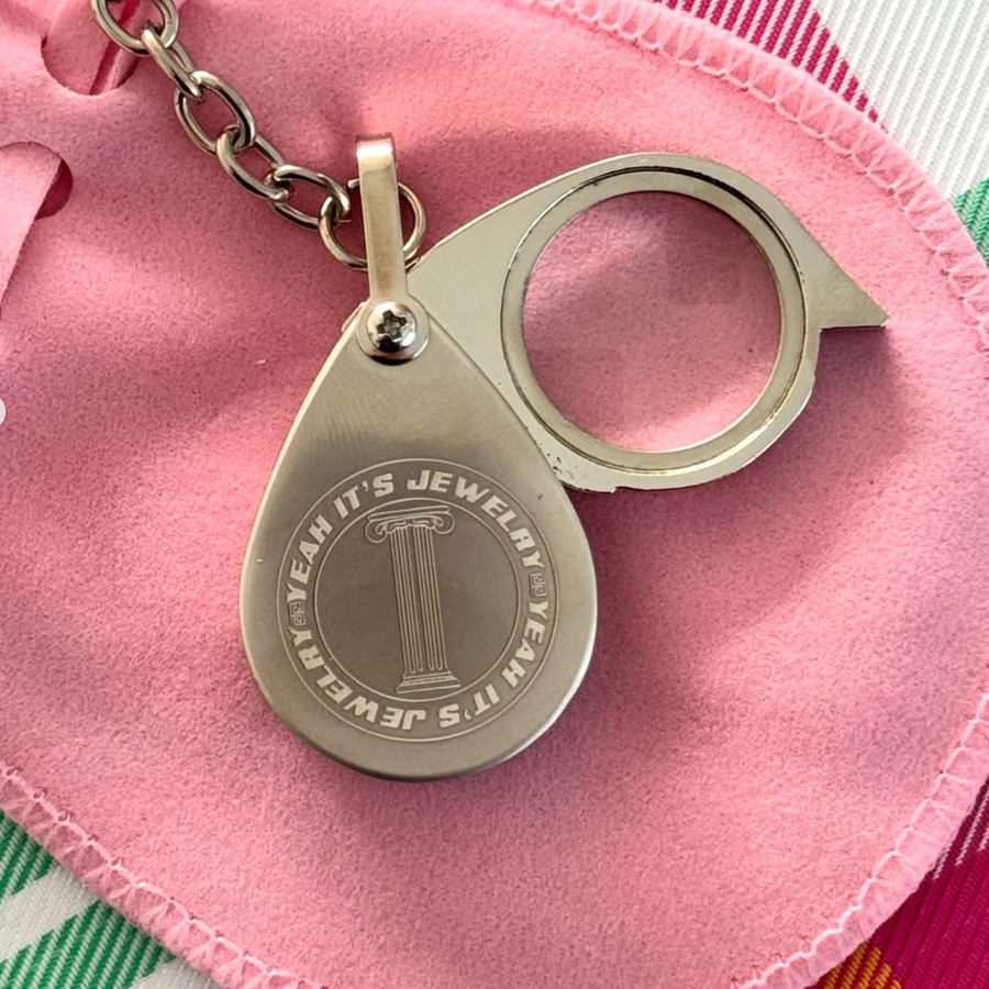Yeah It's Jewelry Loupe Keychain