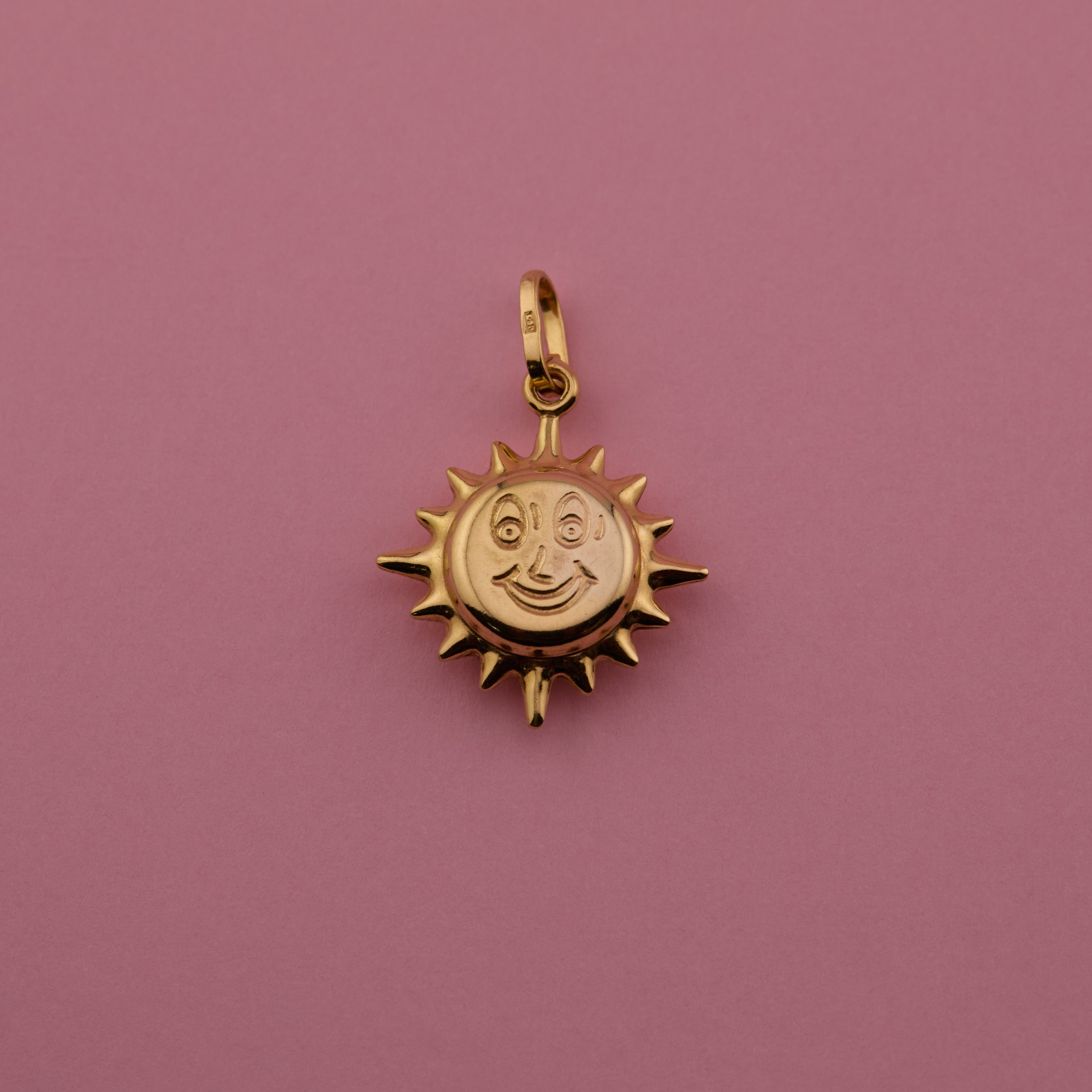 Smiling Sun Charm