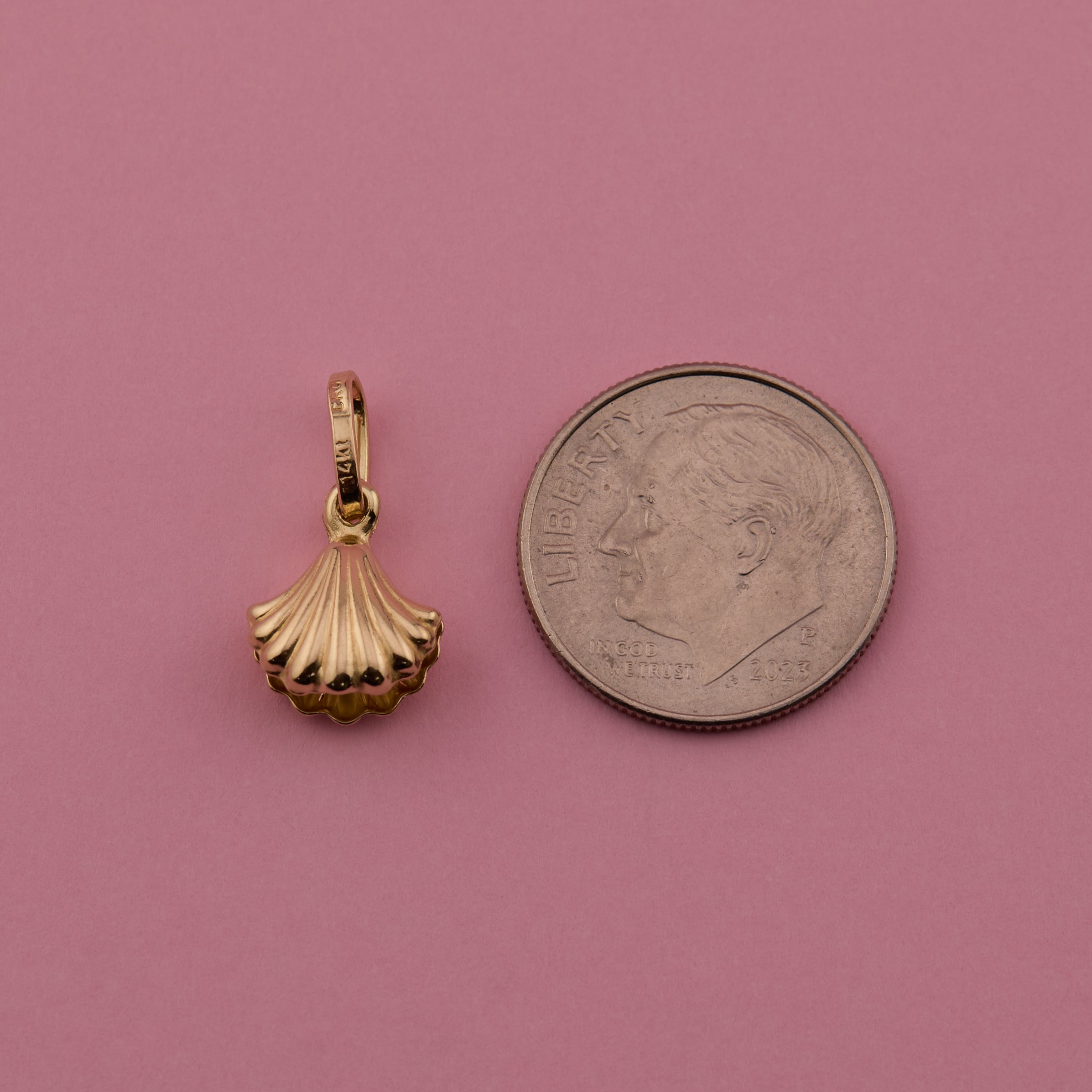 Shell with Pearl Charm