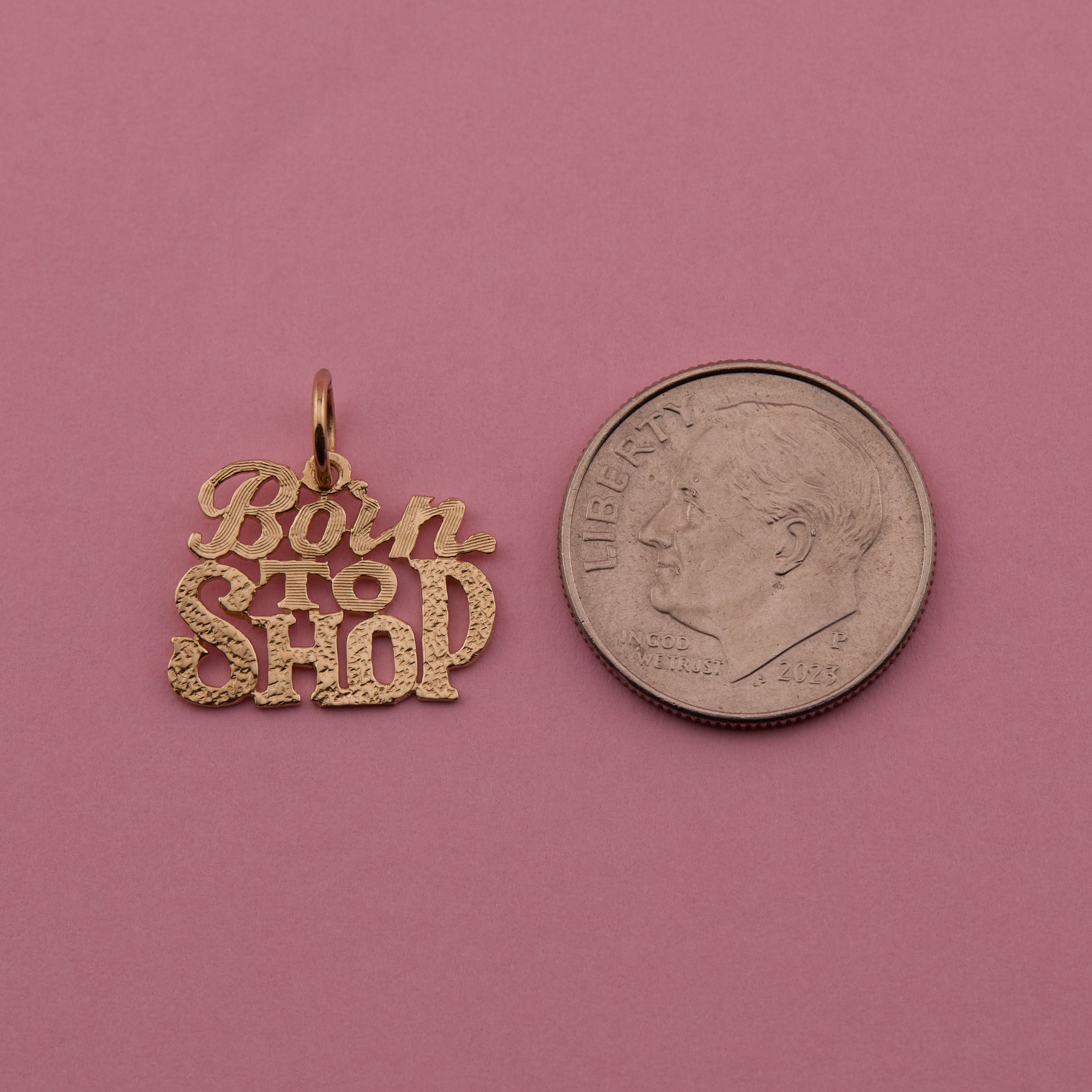 'Born To Shop' Charm