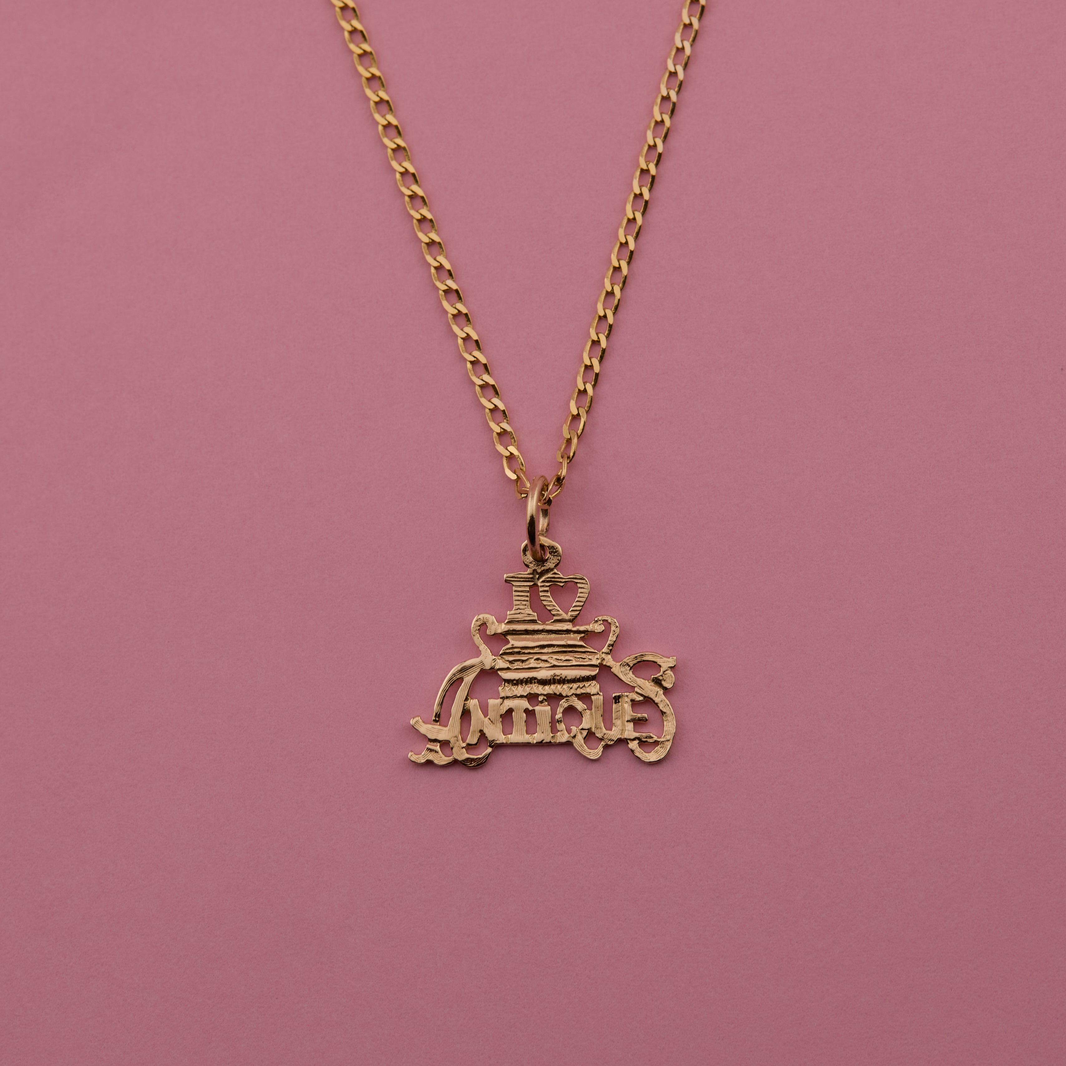 'I Love Antiques' Charm