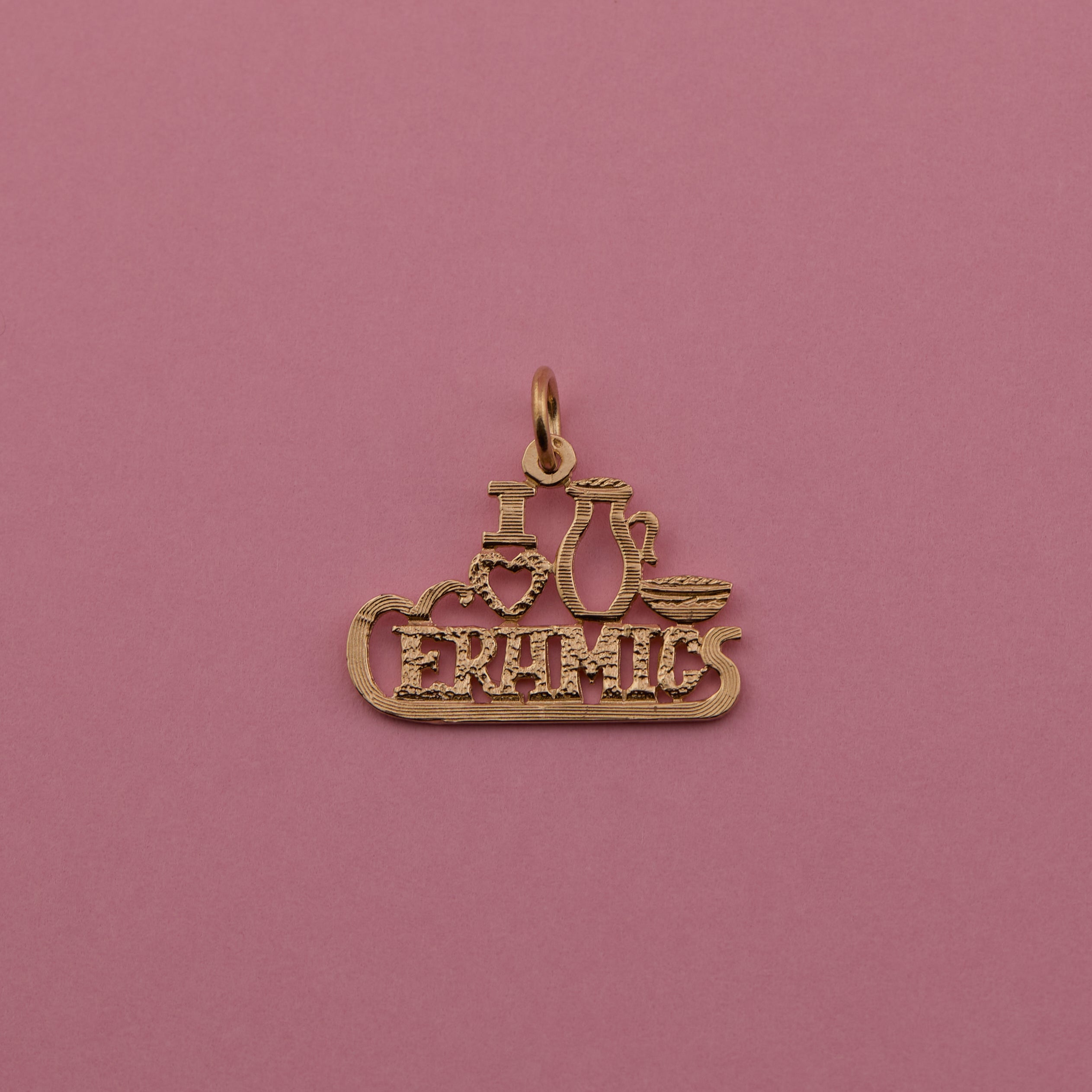 'I Love Ceramics' Charm