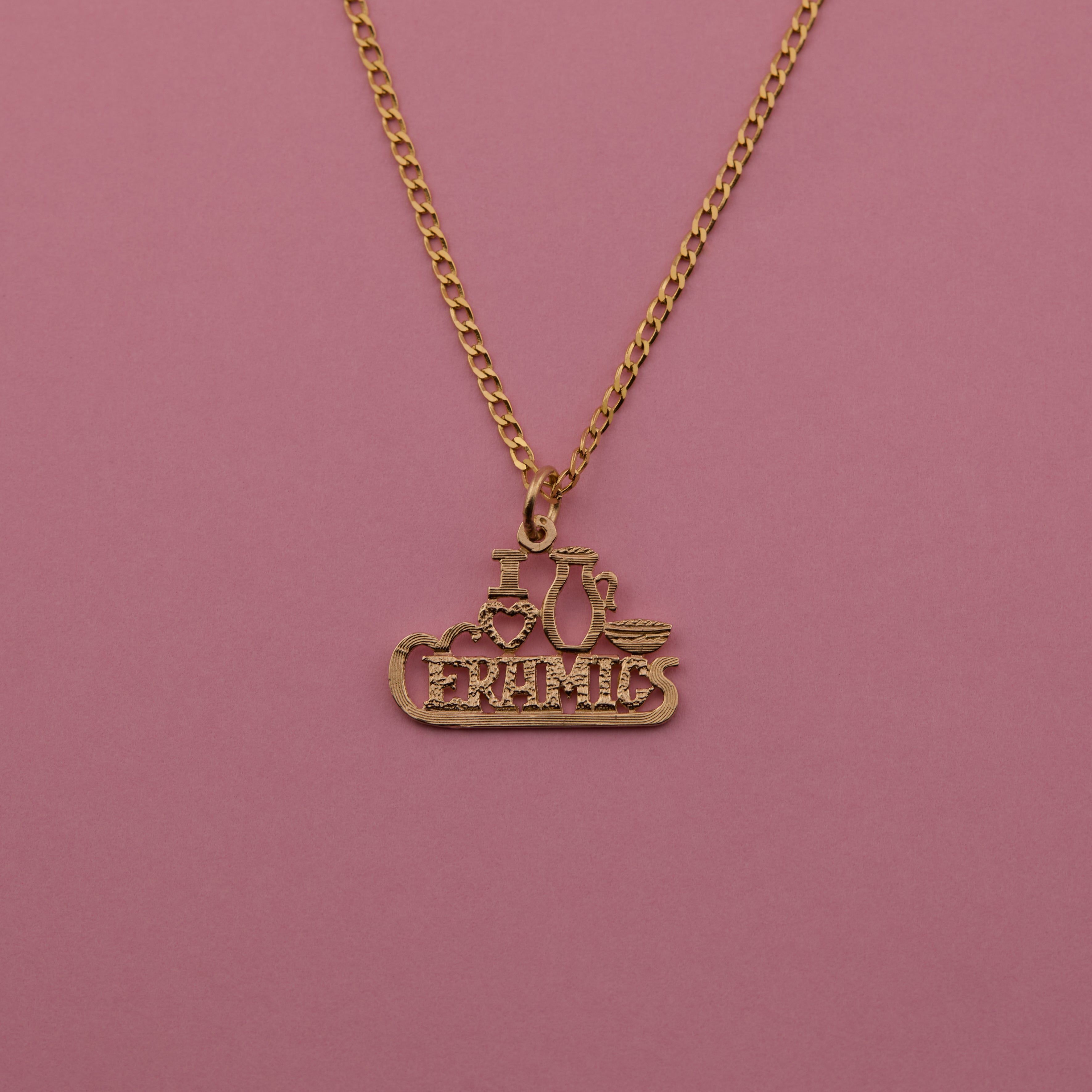 'I Love Ceramics' Charm