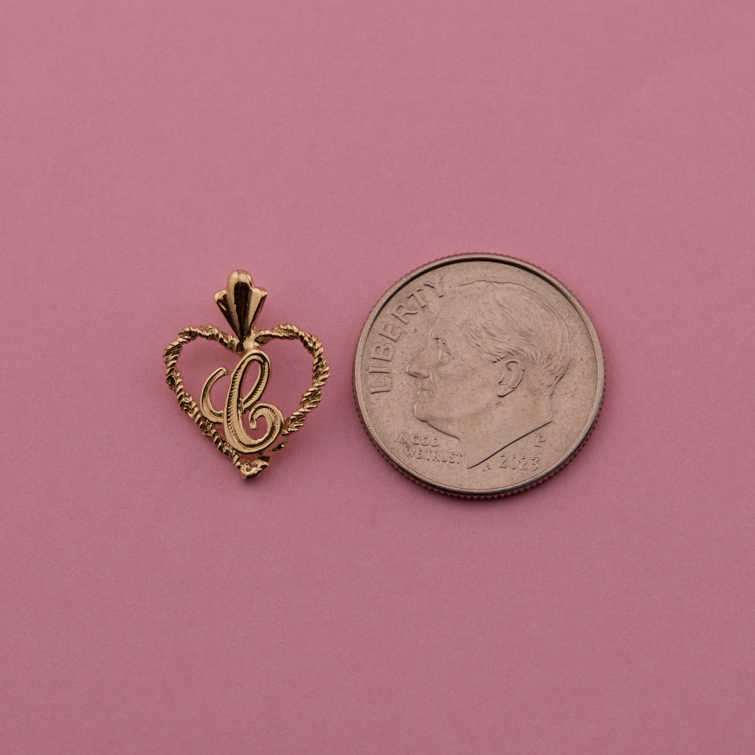 Heart Letter Pendant