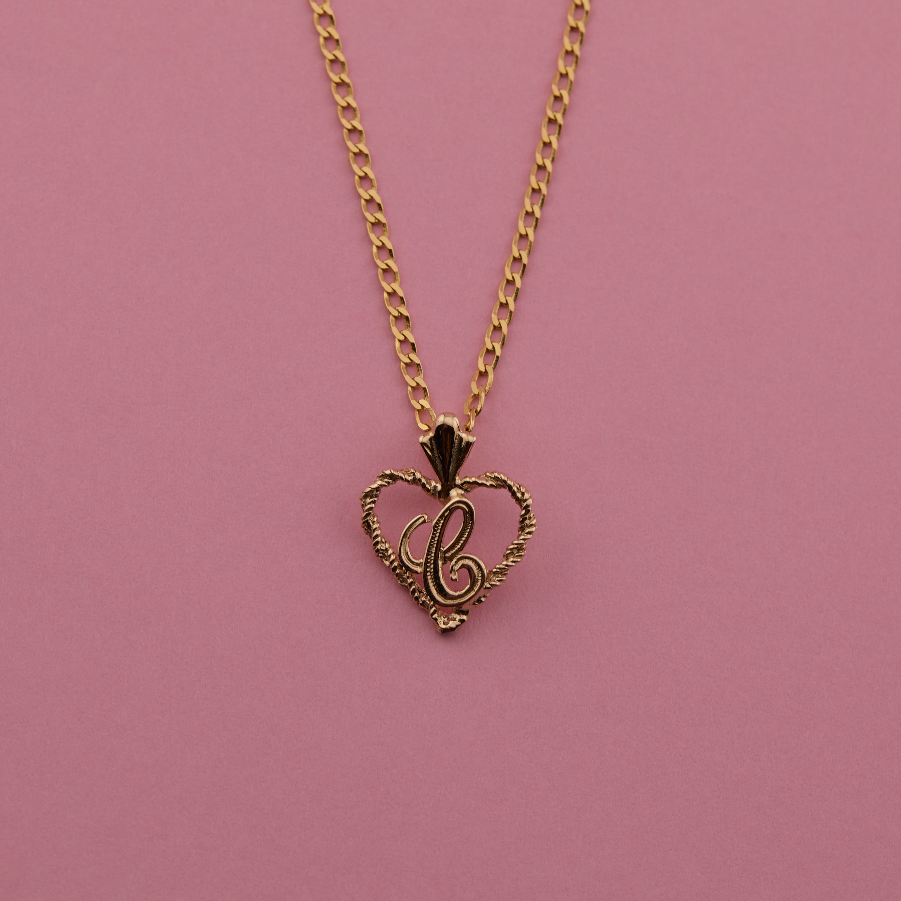 Heart Letter Pendant