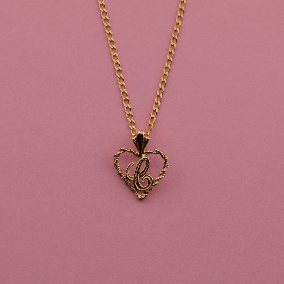Heart Letter Pendant