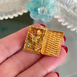 Woven Flower Box Pendant