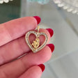 Mother and Child Diamond Heart