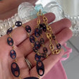 Blue Enamel Mariner Link Necklace