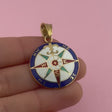 Enamel Compass Medallion