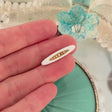 White Pearl Enamel Lingerie Pin
