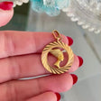 Engine Turned Nefertiti Medallion