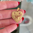 #1 Mom Cut-out Heart Medallion
