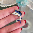 Enamel Marlin Brooch