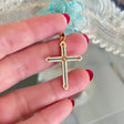 Blue Enamel Cross Charm