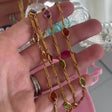 Long Gemstone Chain