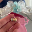 Two-Toned Diamond Heart Charm
