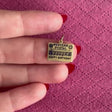 Enamel Western Postal Happy Birthday Charm