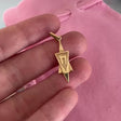 Elongated Star of David Charm