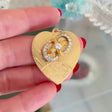 Diamond Engine Turned Heart Pendant