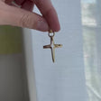Modern Kinetic Cross Pendant