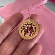 Decorative Enamel Chai Medallion