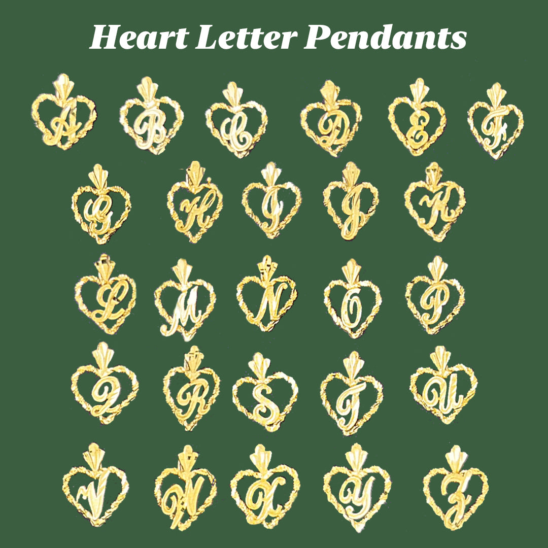 Heart Letter Pendant (Pre-Order)