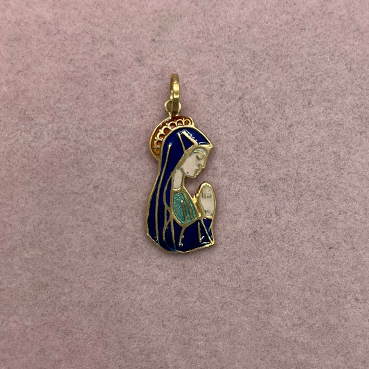 Enamel Mother Mary Pendant