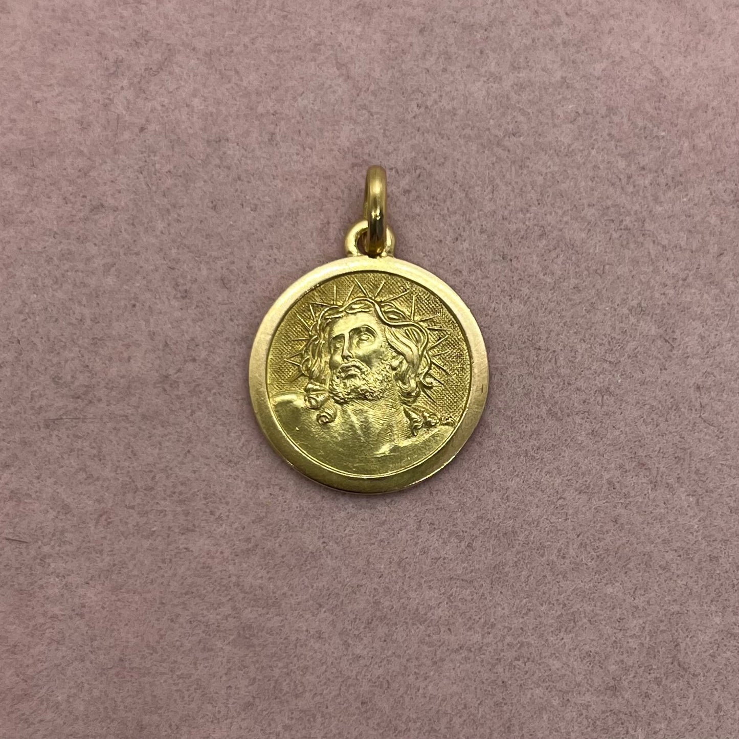 Jesus with Crown of Thorns Medallion