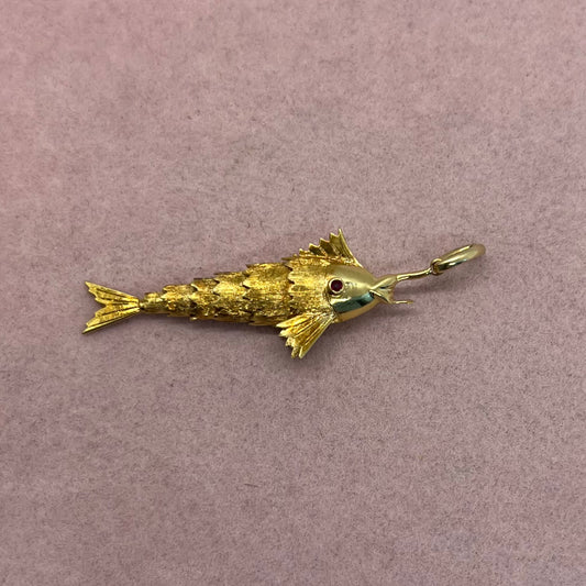 Large Articulated Fish Pendant